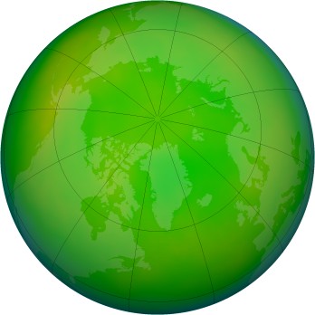 Arctic ozone map for 2014-06